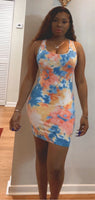 ORANGE SPLASH VIBES DRESS